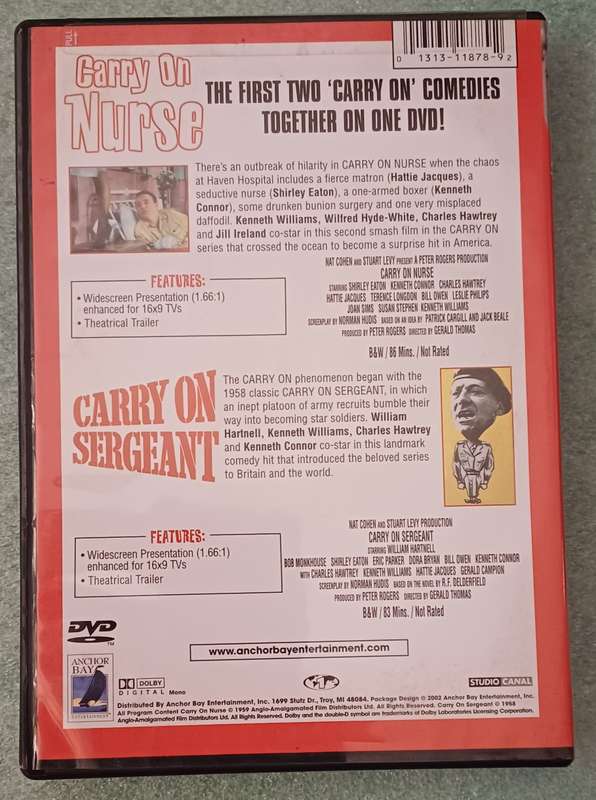 CARRY ON - NURSE AND SERGEANT