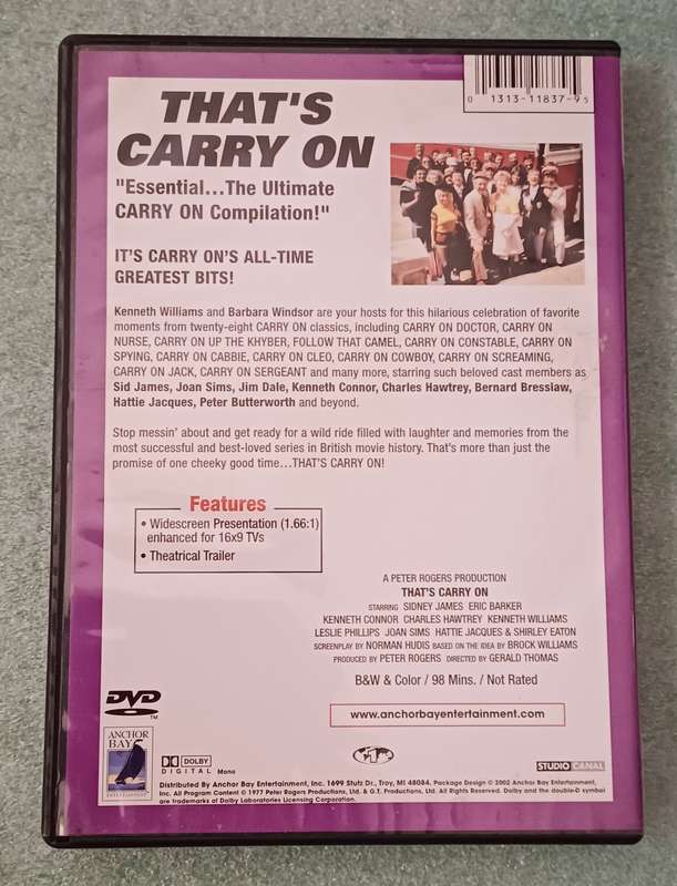 CARRY ON - THAT'S A CARRY ON