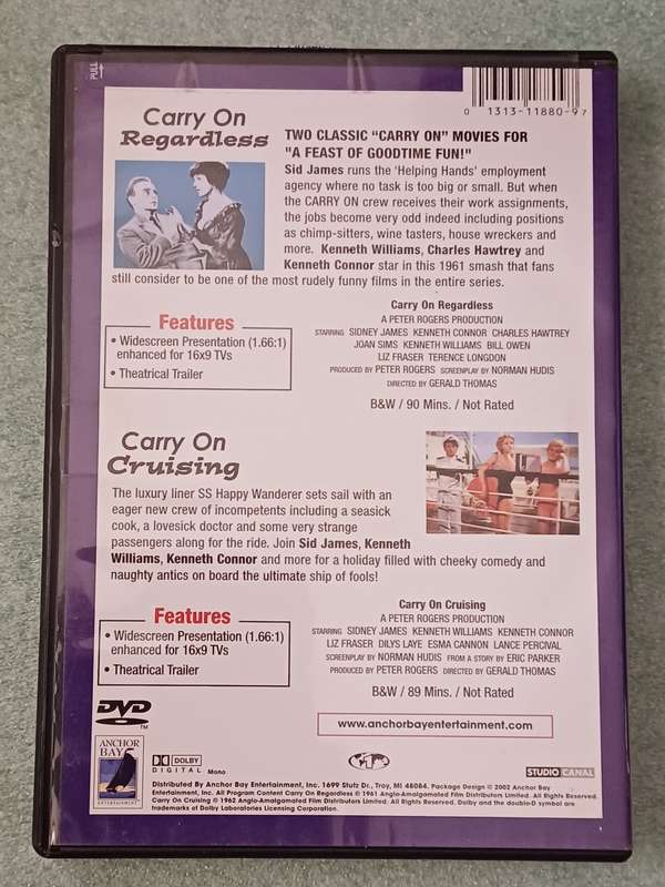 CARRY ON - REGARDLESS AND CRUISING