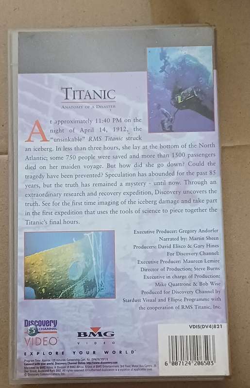 DISCOVERY CHANNEL - TITANIC ANATOMY OF A DISASTER