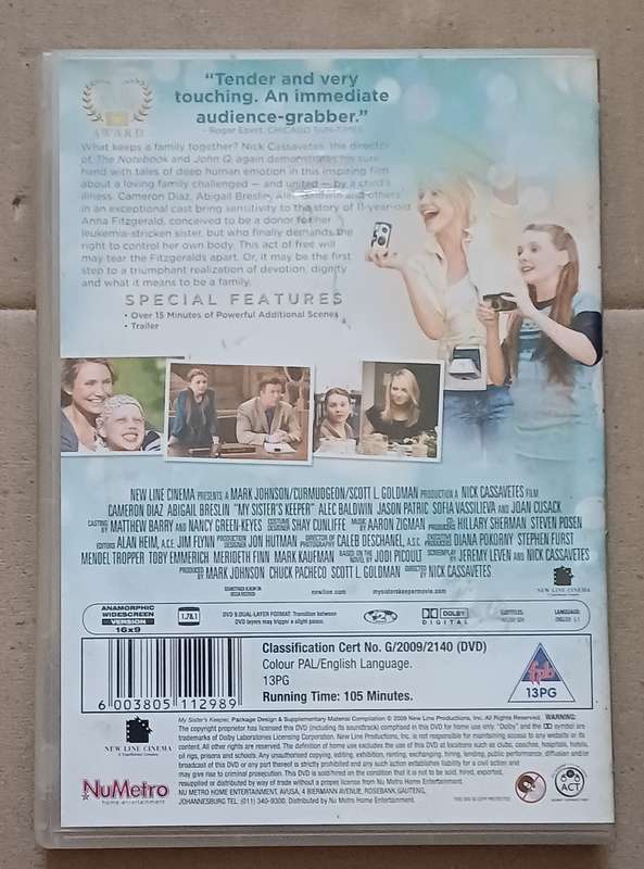MY SISTER'S KEEPER