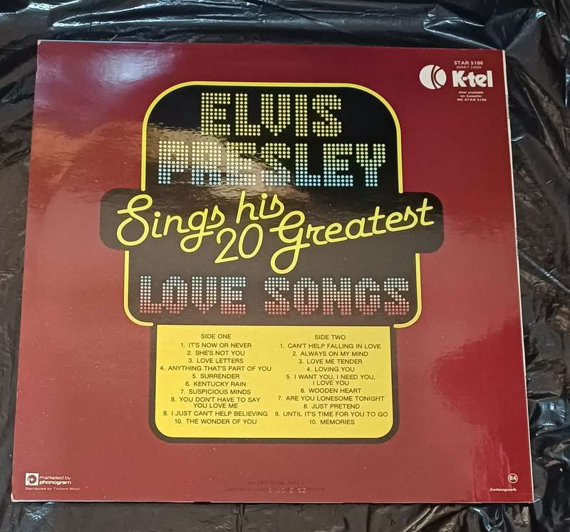 ELVIS PRESLEY - 20 GREATEST LOVE SONGS