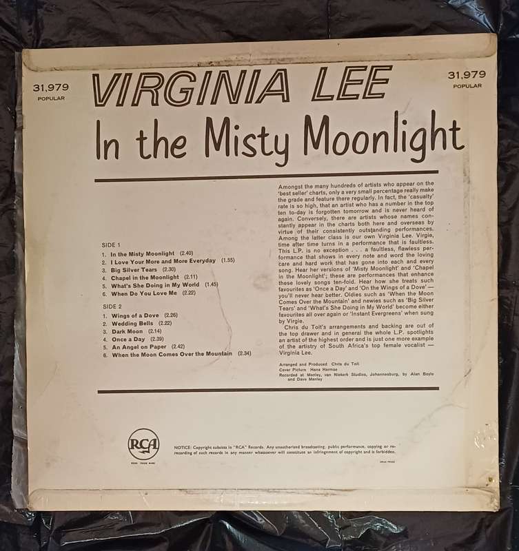 VIRGINIA LEE - IN THE MISTY MOONLIGHT