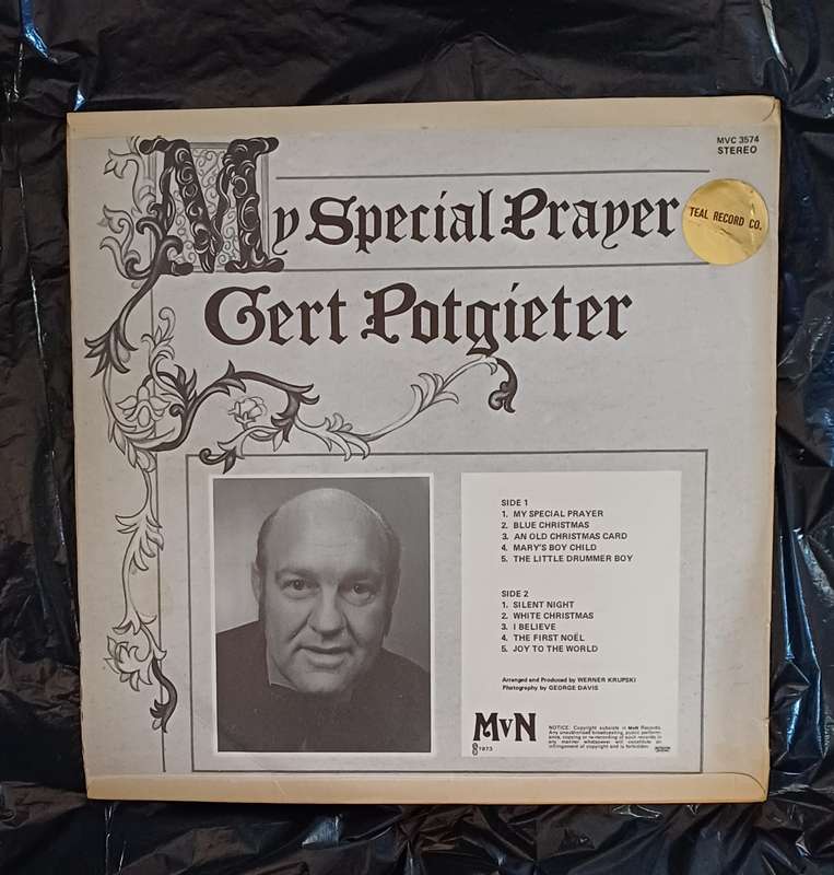 GERT POTGIETER - MY SPECIAL PRAYER