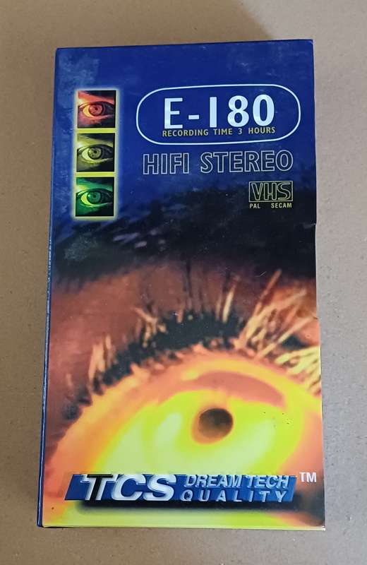TCS DREAM TECH QUALITY VHS E-180 BLANK VHS
