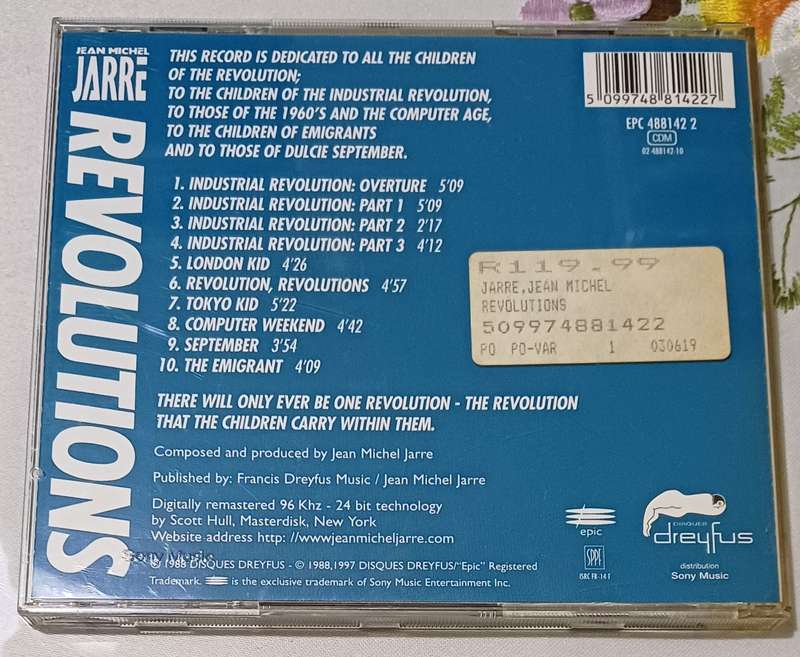 JEAN MICHEL JARRE - REVOLUTIONS