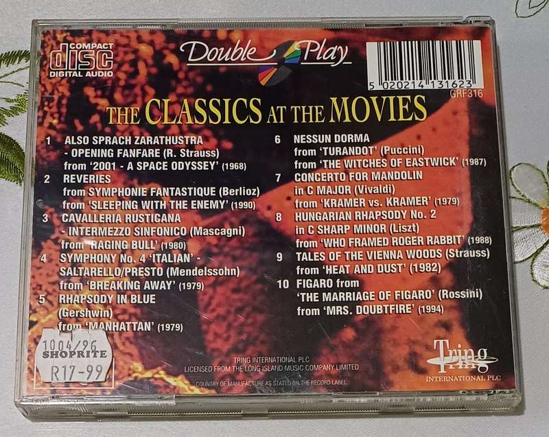 THE CLASSICS AT THE MOVIES