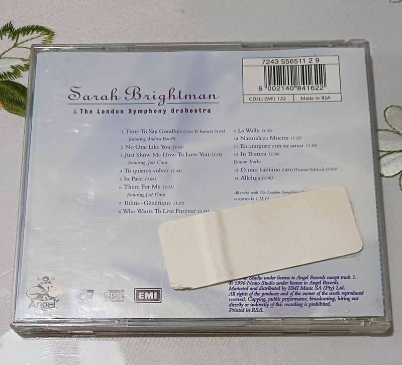 SARAH BRIGHTMAN - TIME TO SAY GOODBYE