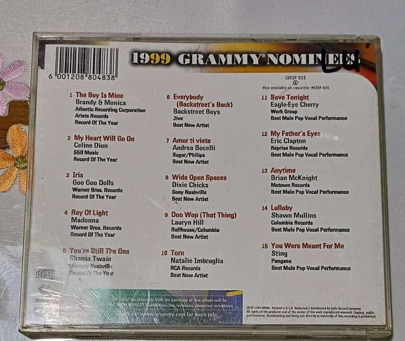 1999 GRAMMY NOMINEES