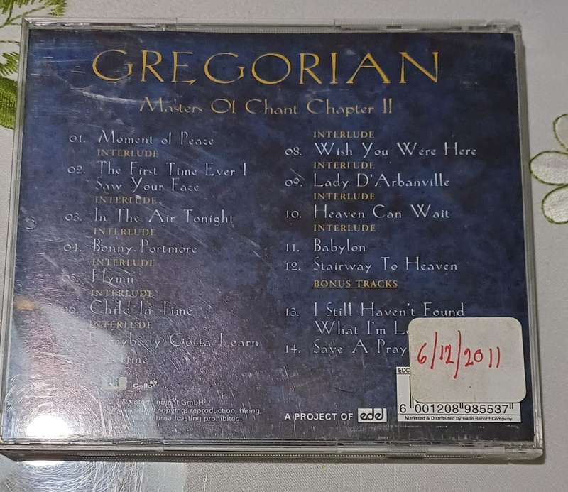 GREGORIAN - MASTERS OF CHANT CHAPTER 2