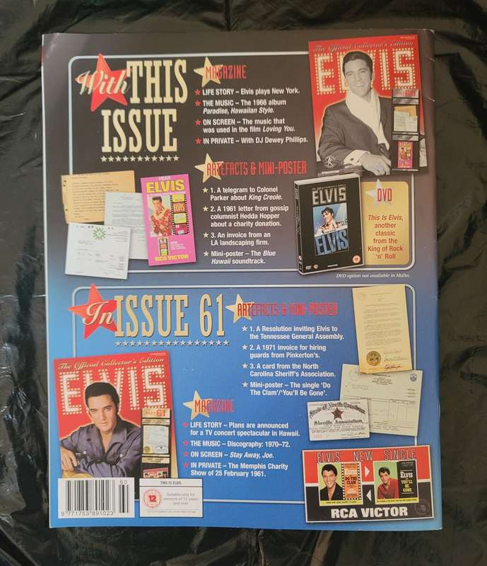 DEAGOSTINI THE OFFICIAL COLLECTOR'S EDITION ELVIS PRESLEY PART 60