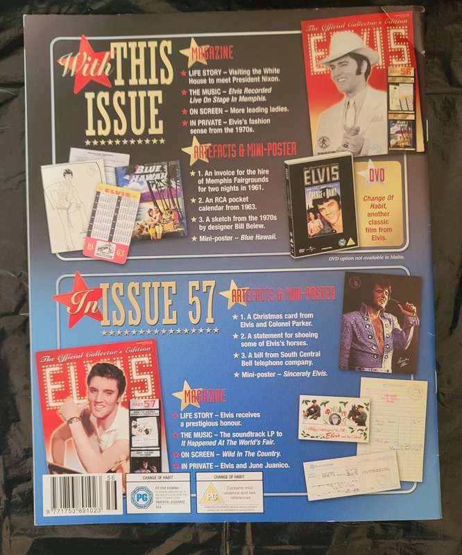 DEAGOSTINI THE OFFICIAL COLLECTOR'S EDITION ELVIS PRESLEY PART 56