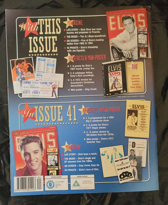 DEAGOSTINI THE OFFICIAL COLLECTOR'S EDITION ELVIS PRESLEY PART 40
