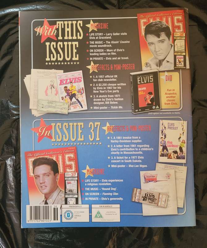 DEAGOSTINI THE OFFICIAL COLLECTOR'S EDITION ELVIS PRESLEY PART 36