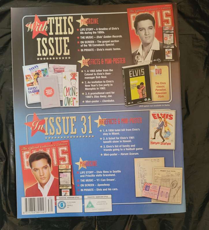 DEAGOSTINI THE OFFICIAL COLLECTOR'S EDITION ELVIS PRESLEY PART 30