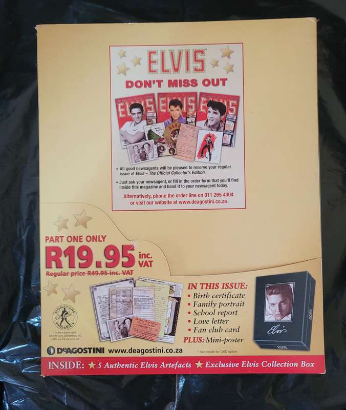 DEAGOSTINI THE OFFICIAL COLLECTOR'S EDITION ELVIS PRESLEY MAGAZINE COLLECTION BOX