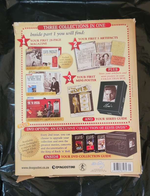 DEAGOSTINI THE OFFICIAL COLLECTOR'S EDITION ELVIS PRESLEY MAGAZINE COLLECTION BOX
