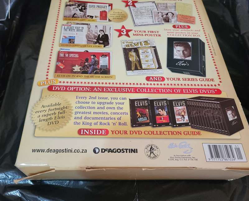 DEAGOSTINI THE OFFICIAL COLLECTOR'S EDITION ELVIS PRESLEY MAGAZINE COLLECTION BOX