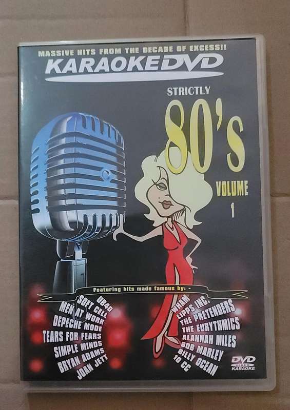 KARAOKE DVD STRICTLY 80'S VOLUME 1