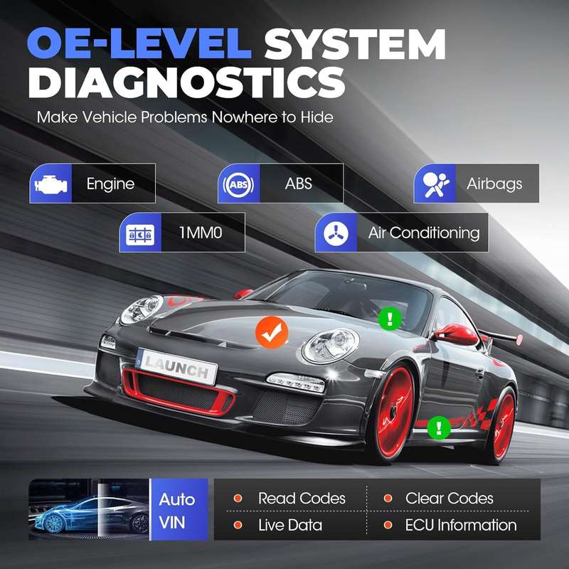 Launch CRP919X Professional Full Systems Diagnostic Scanner with ECU Coding
