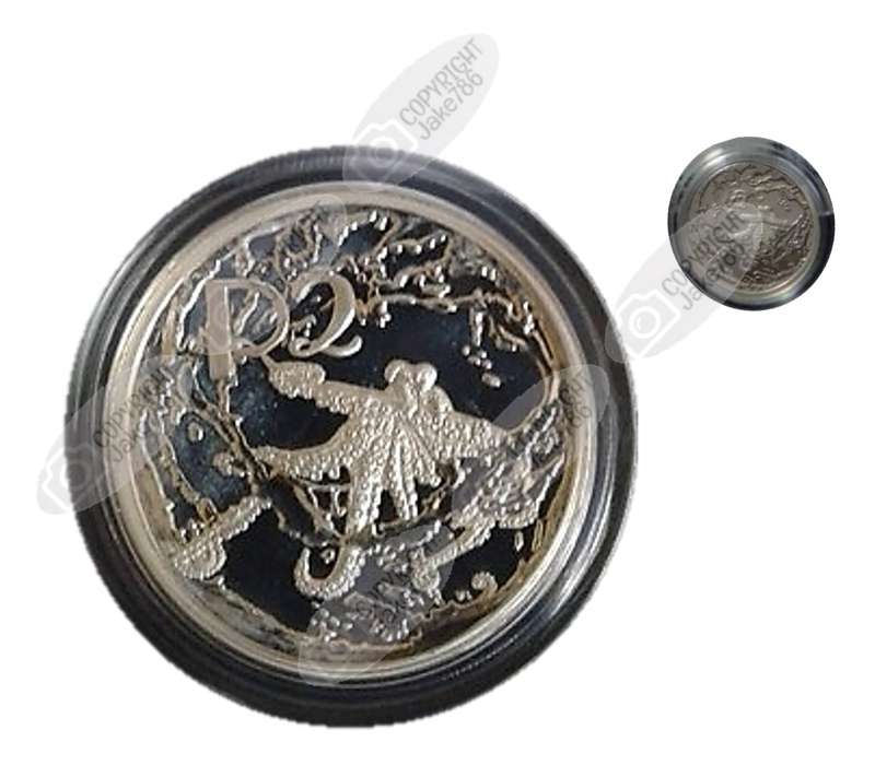 2000 Silver Proof R2 and Silver Proof 2½ c (Tickey) - Octopus