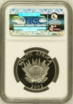 PF68 UC - 2002 Silver Proof R1 - Johannesburg World Summit