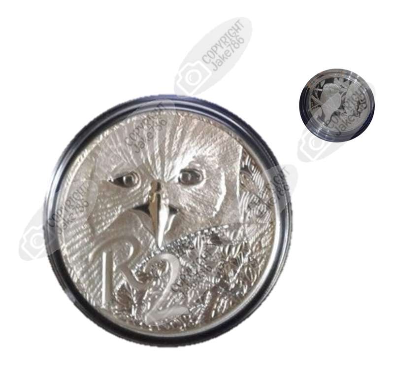 2004 Silver Proof R2 and Silver Proof 2½ c (Tickey) Combo - Owls