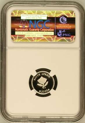 PF69 UC - 2005 Silver Proof 2½ c (Tickey) - Vulture