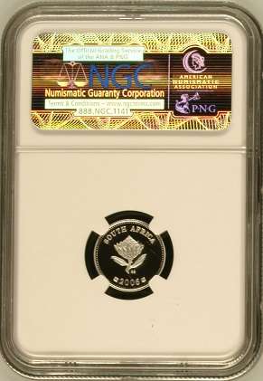 PF69 UC - 2006 Silver Proof 2½ c (Tickey) - Secretary Bird
