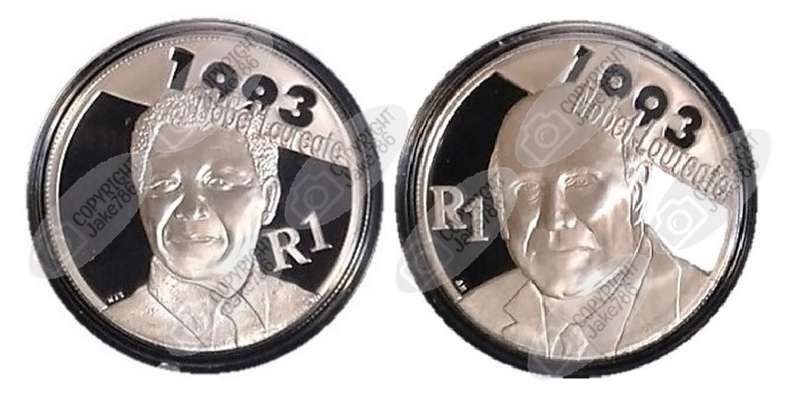 2007 Silver Proof R1 - Mandela & De Klerk Combo