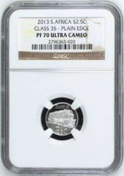 PF670 UC - 2013 Silver Proof 2½ c (Tickey) - Class 35 Train