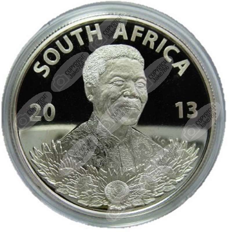 2013 Silver Proof R1 - Nelson Mandela - Life of a Legend Series