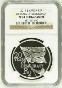 PF69 UC - 2014 Silver Proof R2 - 20 Years of Democracy