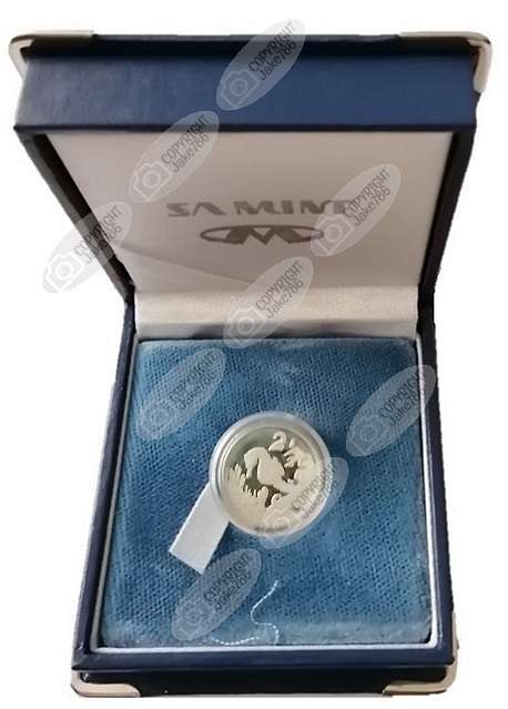 1997 Silver Proof 2½ c (Tickey) - Seahorse