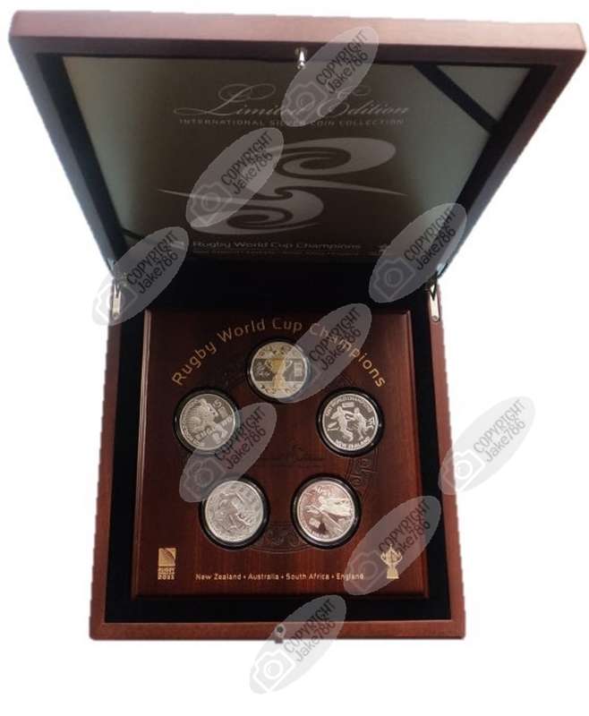 2011 Rugby World Cup Limited Edition Champions Silver Set
