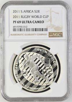 PF69 UC - 2011 Silver Proof R2 - 2011 Rugby World Cup