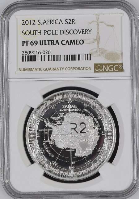 PF69 UC - 2012 Silver Proof R2 - South Pole Discovery