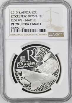 PF70 UC - 2015 Silver Proof R2 - Kogelberg Biosphere Reserve - Marine