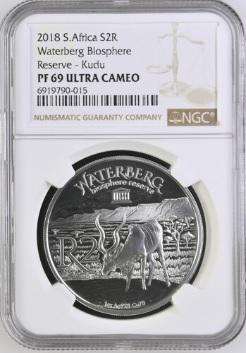 PF69 UC - 2018 Silver Proof R2 - Waterberg Biosphere - Kudu