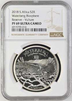 PF69 UC - 2018 Silver Proof R2 - Waterberg Biosphere - Vulture