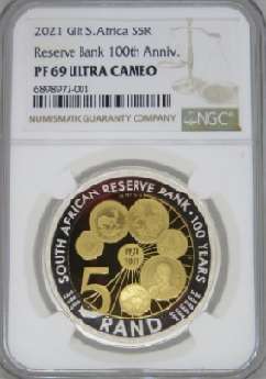 PF69 UC - 2021 Reserve Bank 100 Year Anniversary Silver Proof R5