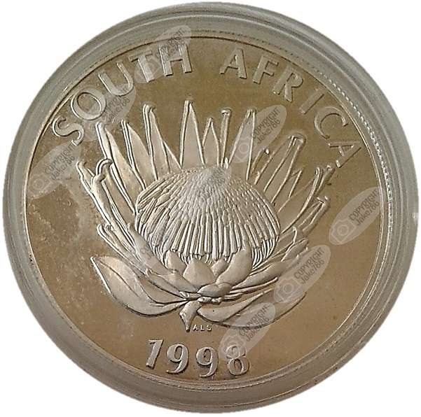 1998 Silver Proof Protea R1 - Year of the Child