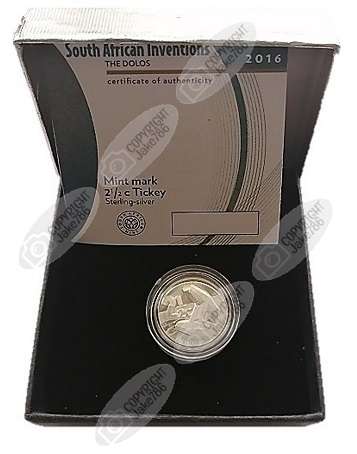 2006 Silver Proof 2½ c (Tickey) - Dolos - With JHB Mintmark