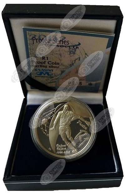 2002 Silver Proof Protea R1 - Soccer