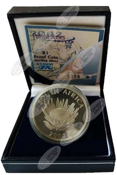 2002 Silver Proof Protea R1 - Soccer