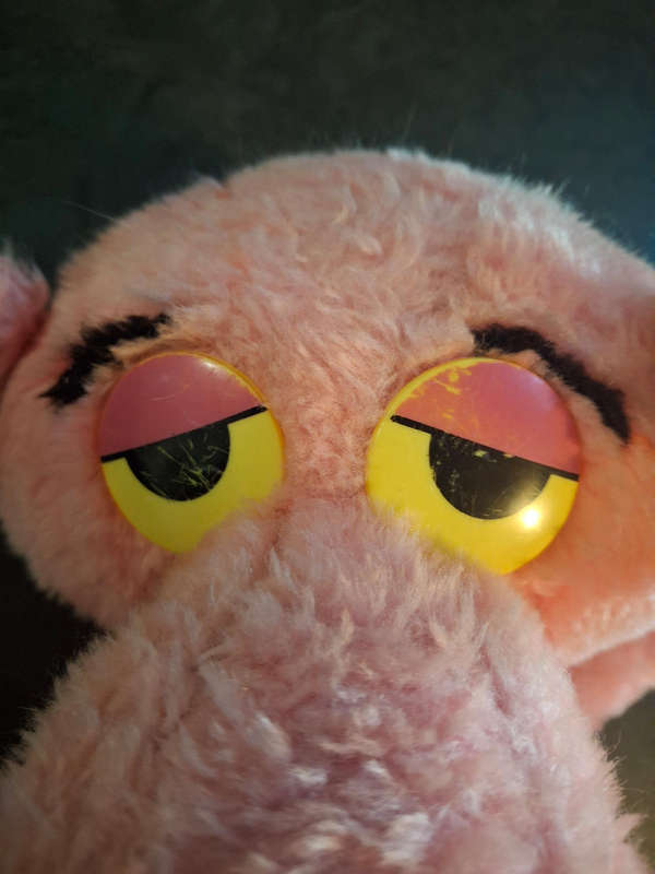 Vintage Pink Panther plush toy 1980's