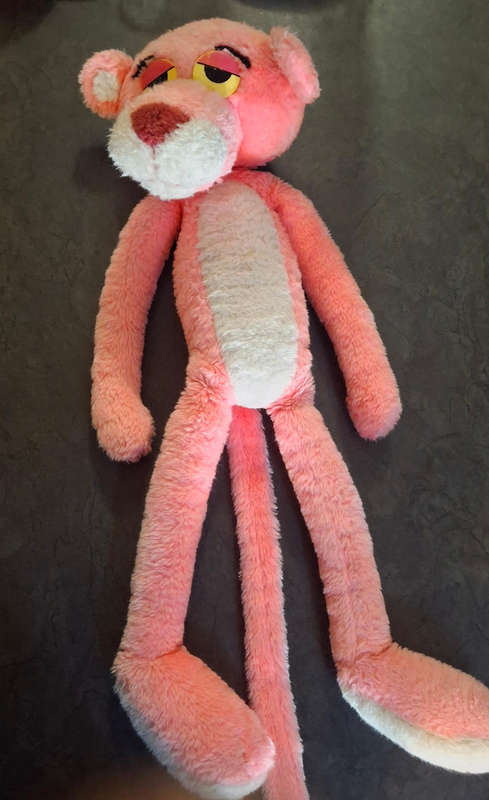 Vintage Pink Panther plush toy 1980's