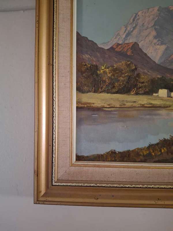 Anton Strauss Framed oil on Board