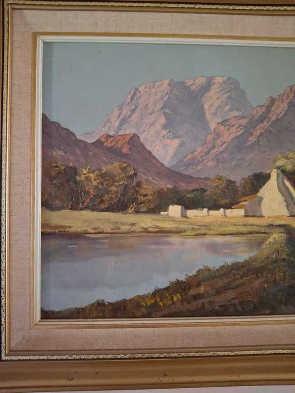 Anton Strauss Framed oil on Board