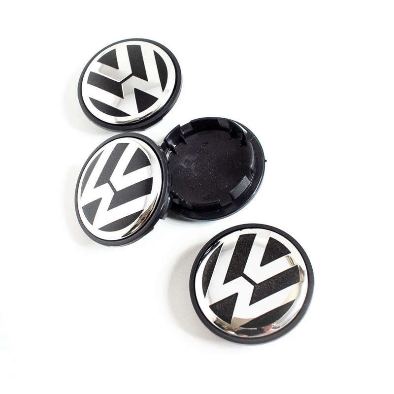 VW center caps 65mm - (NOT POLO SIZE)